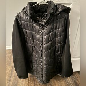 Calvin Klein performance repel hooded ski jacket 1X